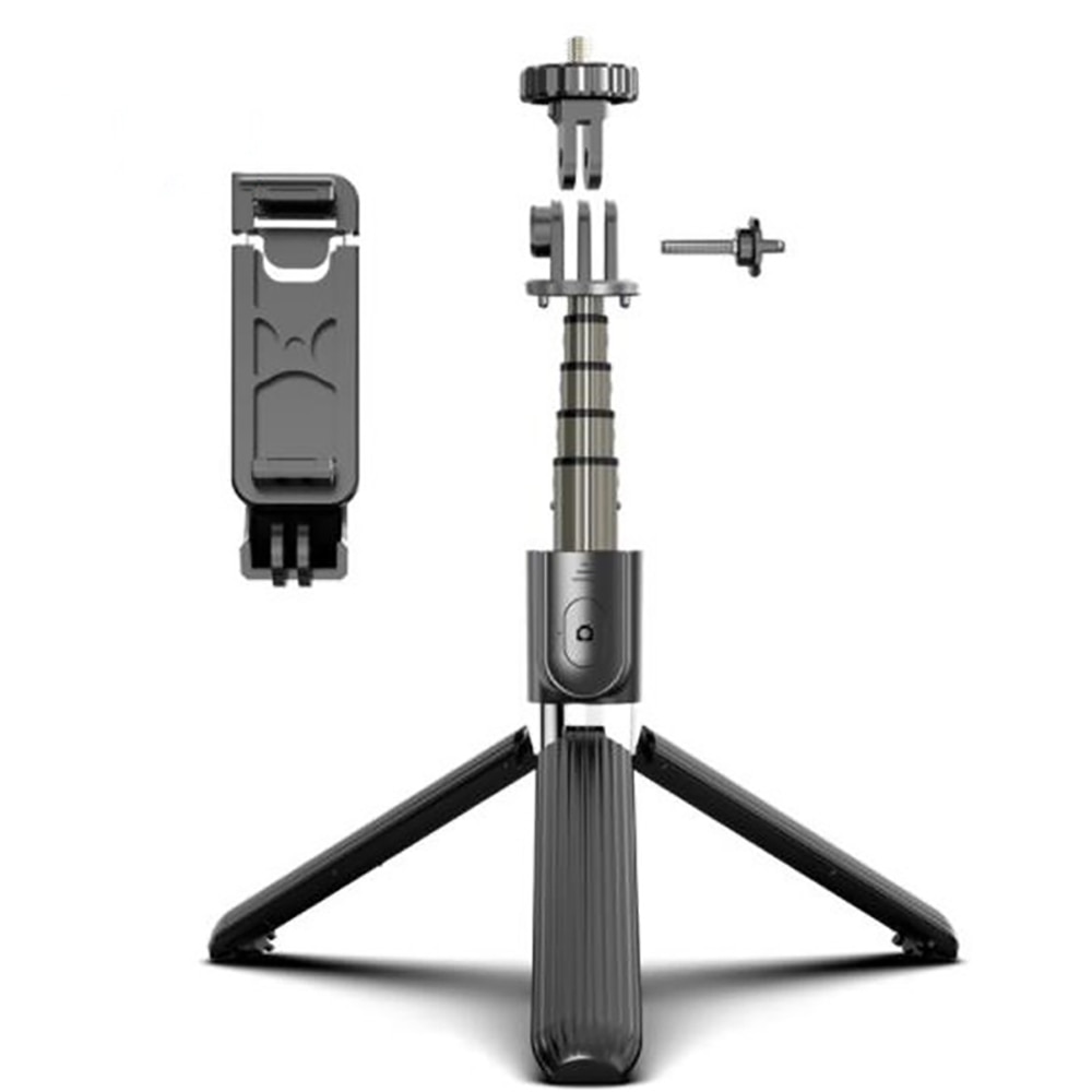 Zeallion Giá Ba Chân Gậy Tự Sướng Thông Dụng Bluetooth Không Dây Điện Thoại Nối Dài Điện Thoại Thông Minh, Nhôm Dành Cho iPhone Samsung Huawei Oppo Vivo Xiaomi