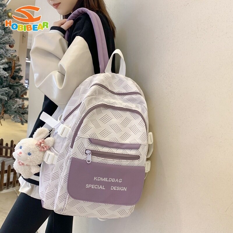 HOBIBEAR middle and high school students' high-value small fresh backpack