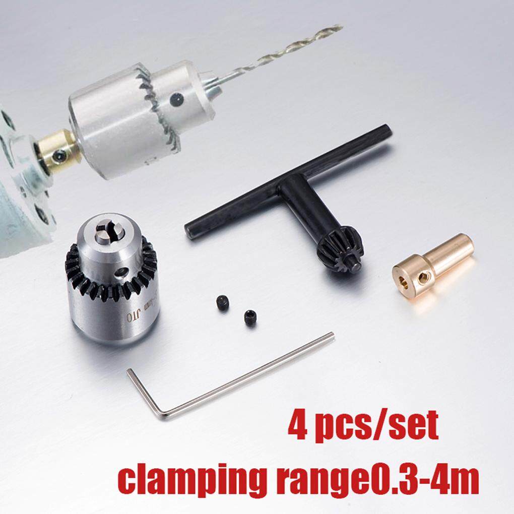 4pcs//set 1//8/" Shaft JT0 Connection Rod Chucks Clamp W// Key Clamping 0.3-4mm