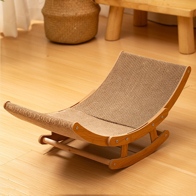 Rocking Bed Cat Scratch Board for Grind Paws and Sleep Cat Toy