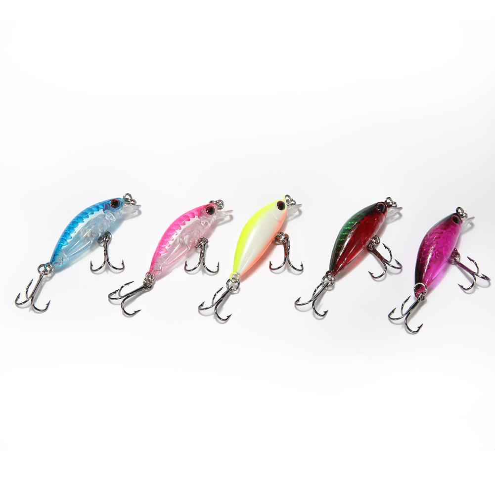 5pcs Trout Fishing Lures Set Artificial Crankbait Baits