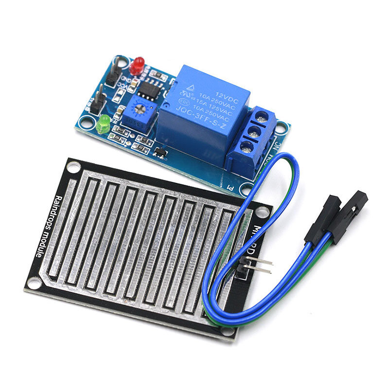 Mô-đun cảm biến phát hiện mưa điều khiển rơ le DC 12V cho bộ robot Arduino-INTL