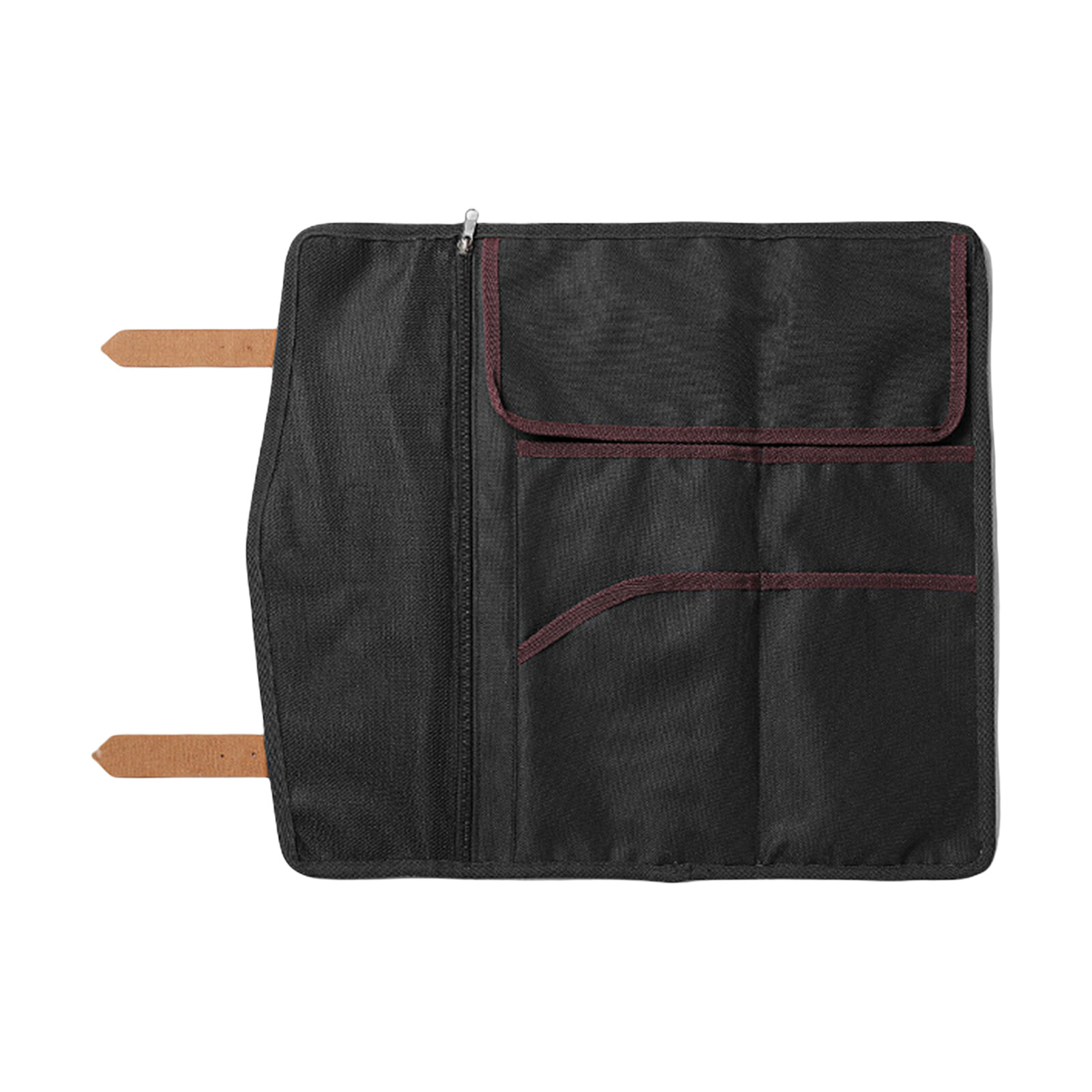 Ground Nails Bag Folding Large Capacity Multi-pockets Portable with Handle Camping Tools Storage Canvas Multi-purpose Tent Stake Windproof Rope Storage Pouch for Outdoor Ground Nails Carry