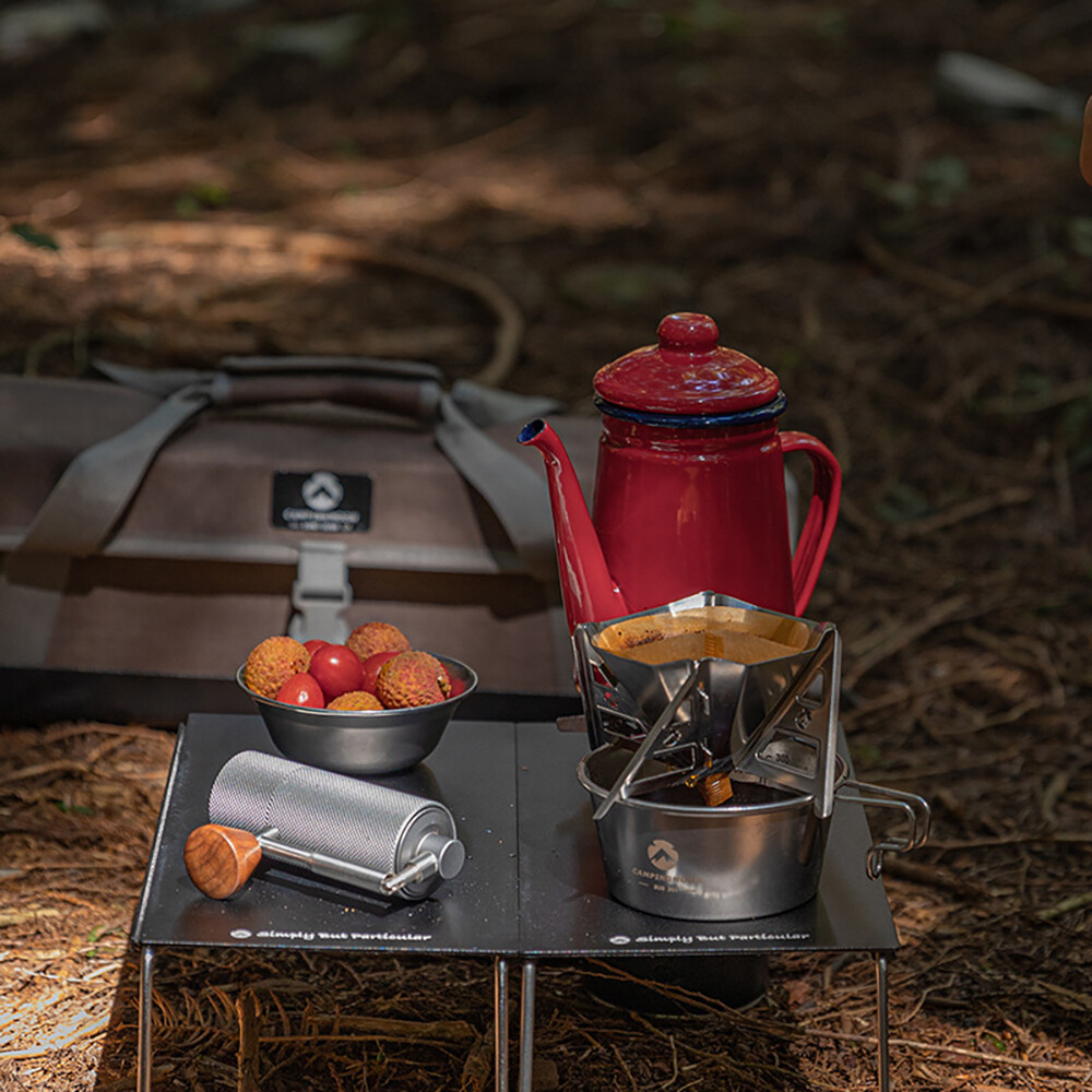 Stainless Steel Coffee Filter Rack Folding Portable Reusable Coffee Dripper Coffee Filter Bracket Outdoor Coffee Drinking Accessory