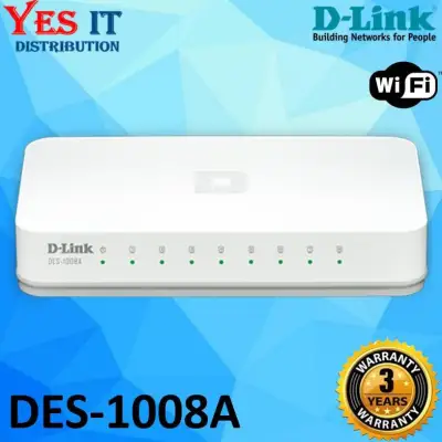 D-Link DES-1008A 8-Port 10/100Mbps Desktop Switch