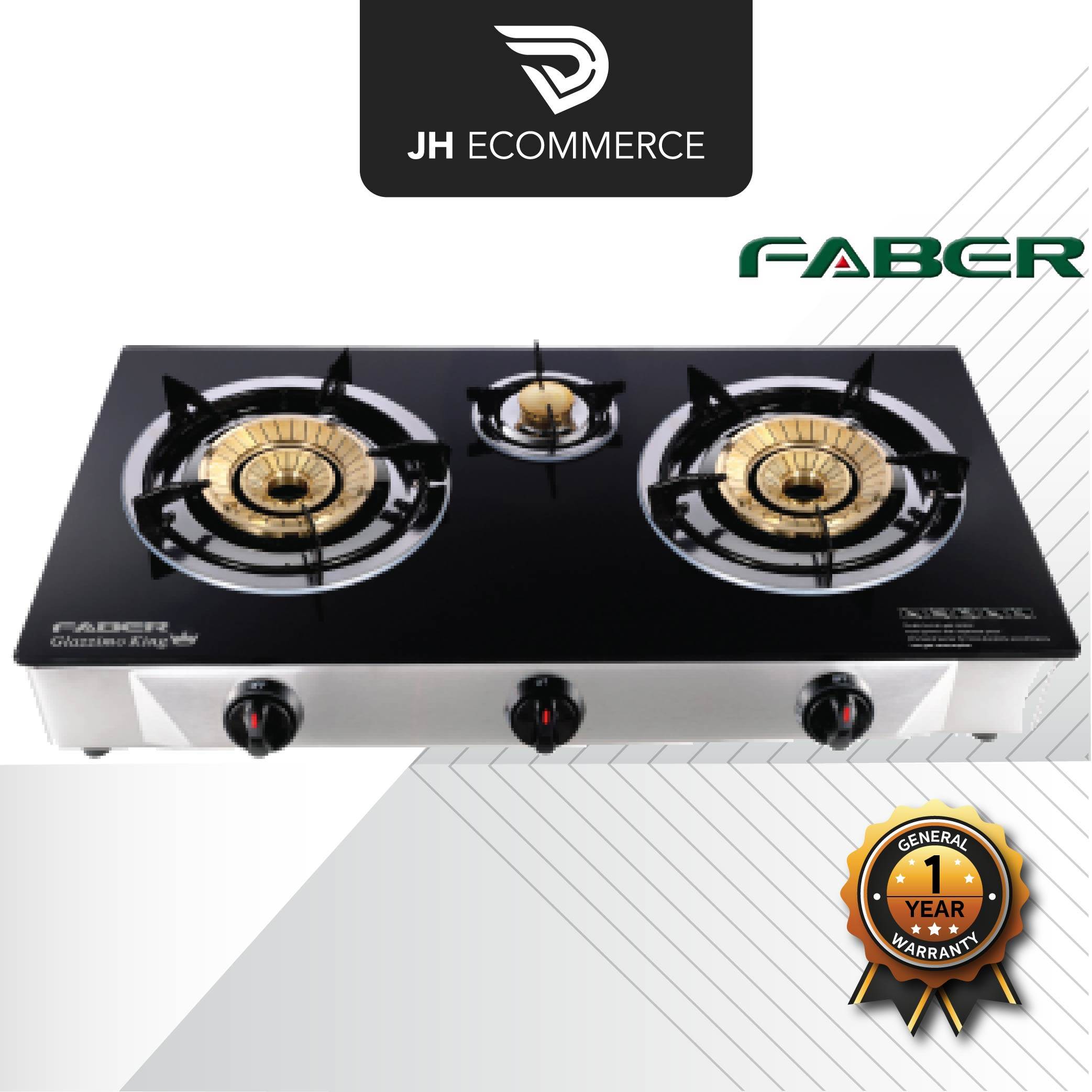 faber 3 burner glass top