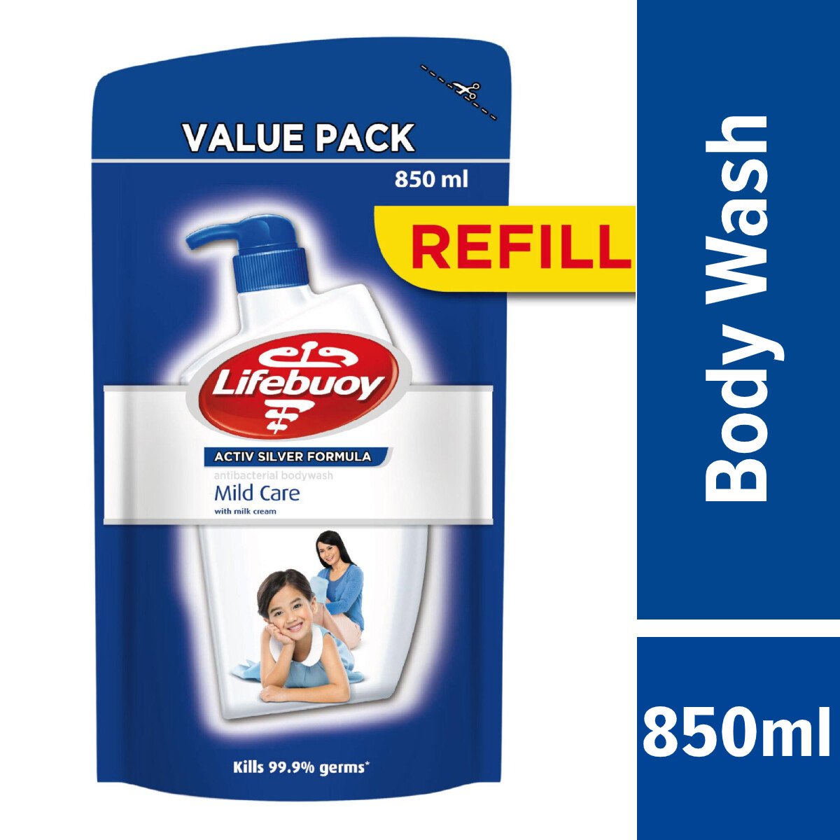 Lifebuoy Antibacterial Shower Gel Refill Mild Care 850ml Lazada