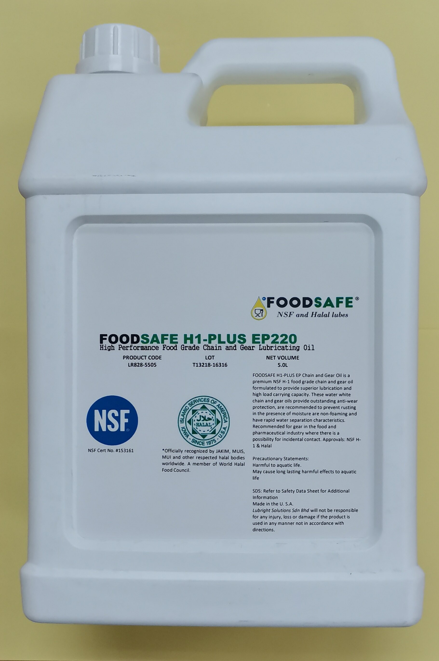 Foodsafe H1-Plus EP220 Food Grade & Halal Certified Chain and ...