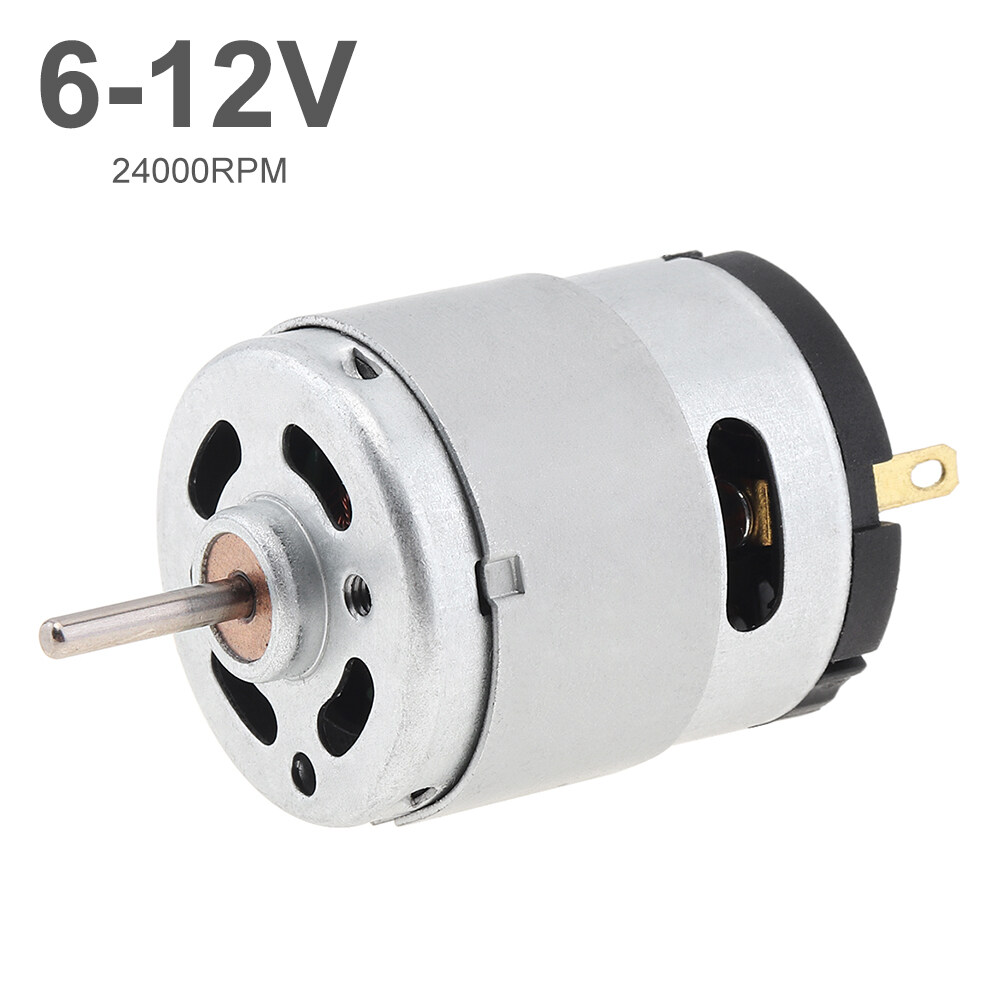 RS360 DC Motor 612V 24000RPM High Speed Carbon Brush Micro Motor with