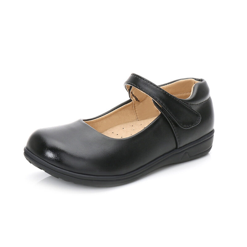 Leather Shoes For Kids Girl Black Shoes School Girls' Leather Shoes 