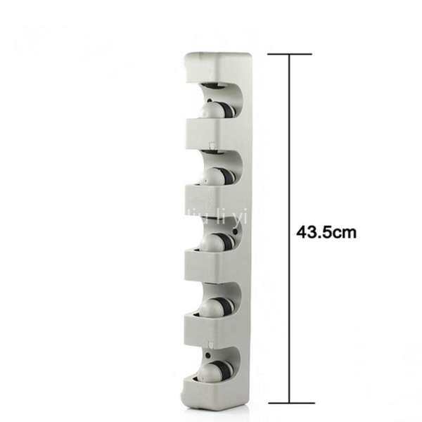 JLY 5 Vị Trí Gầm Bếp Chứa Đồ Lau Cỏ Chổi Giá Đỡ Dụng Cụ Nhựa Wallmounted