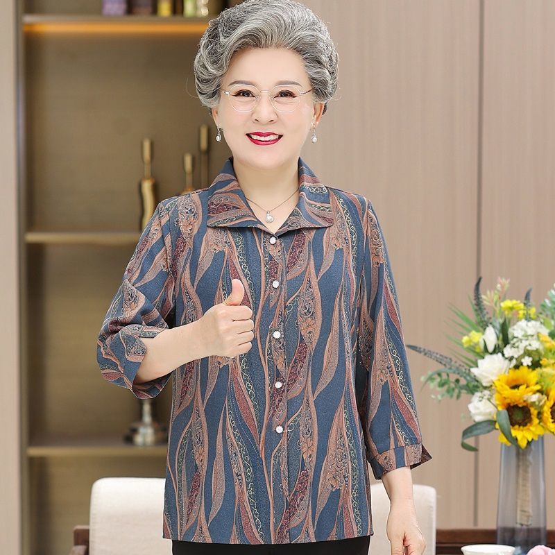 New Arrival Middle-Aged and Elderly Women's Clothing Spring Shirt