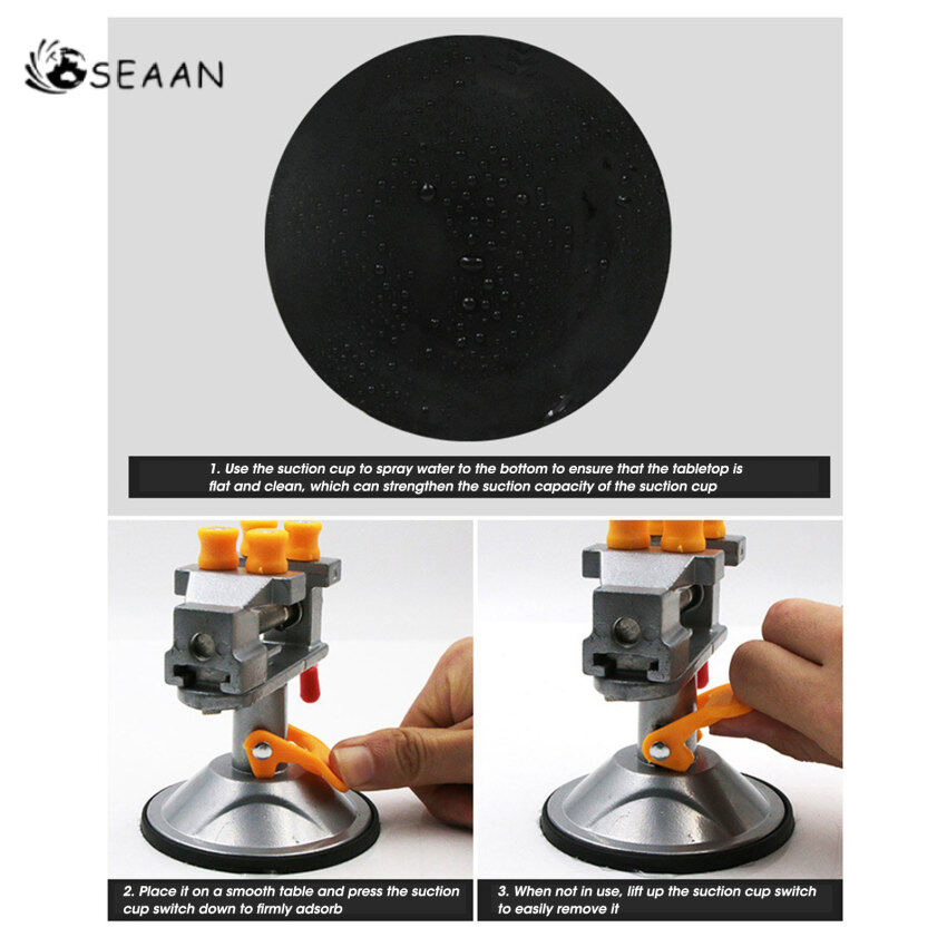 Ê Tô Bàn Kìm Kẹp Bàn Làm Việc Gia Đình Vít Hàm Điều Chỉnh Được Dụng Cụ Cố Định Vị Trí Nhanh Xoay 360 Độ