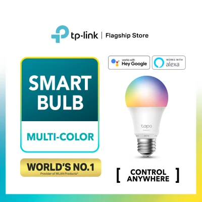 TP-LINK Wifi E27 Smart Multi Colour Light LED Bulb (Google Assistant & Alexa/Voice & Remote Control /Schedule) Tapo L530E