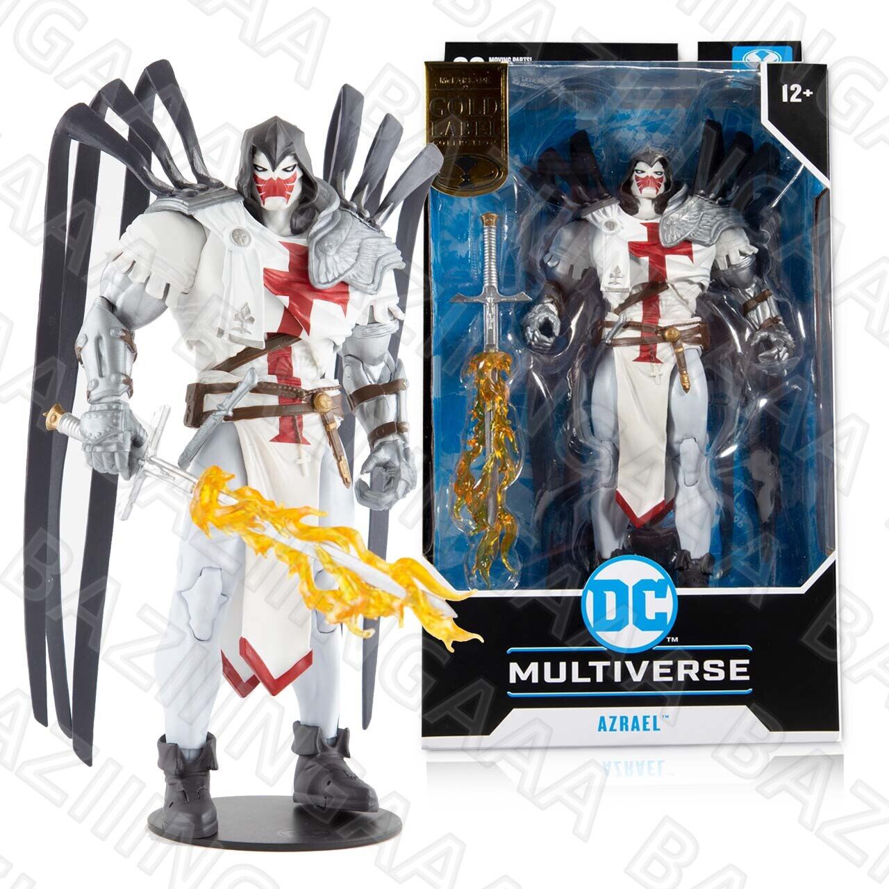 Mcfarlane Toys Red Hood Uned & Azrael W/Suit Of Sorrows Label Combo 18Cm Action Figure Doll Model DC