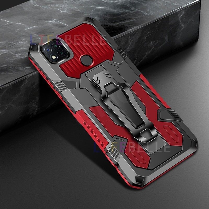 LIFEBELLE  For OPPO A15S A15 A16 A31 A92 A53 A33 A54 A94 A74 A95 Case, [Belt Clip & Stand Holder] Military Grade Shockproof Armor Phone Cases Hard Plastic & Soft Bumper Hybrid Protective Cellphone Casing Cover