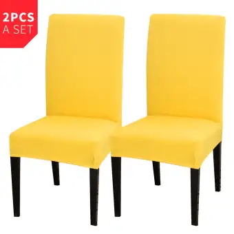 2pcs Stretch Dining Chair Covers Slipcovers Universal Removable Stretch Dining Chair Covers Slipcovers