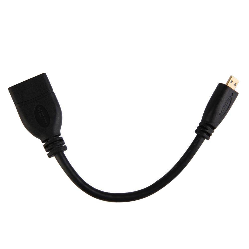 Micro HDMI-compatible Male D to HDMI-compatible Female A Jack Adapter Cable