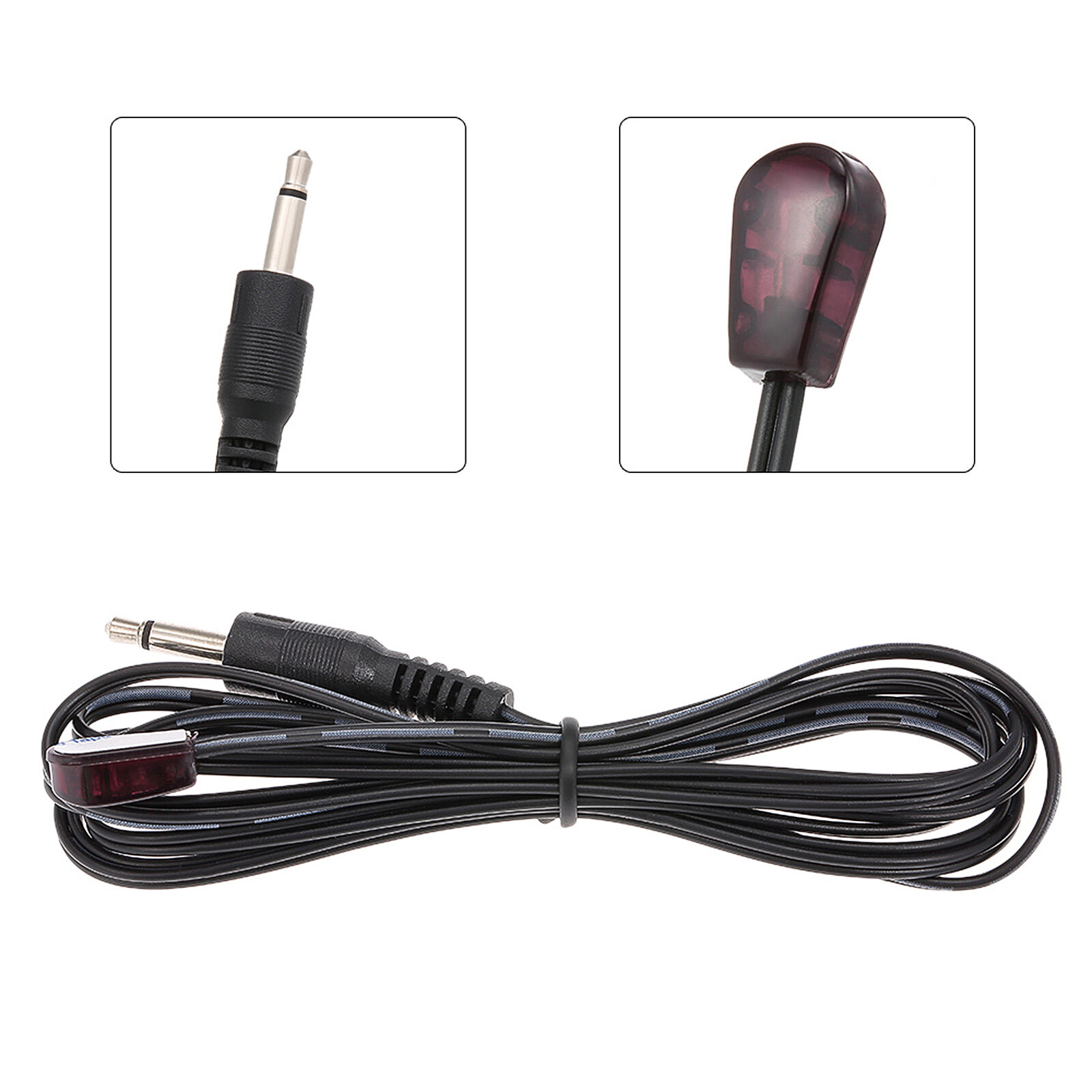 CHF03-2 3.0m/10ft IR Emitter Extension Cable Durable Emission Lines Remote Control Extender Wire Cord with 3.5mm Jack