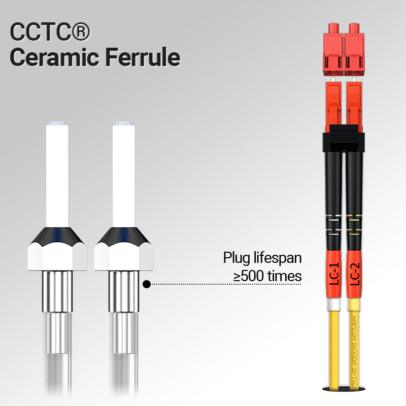 Ampcom chế độ đơn Sợi đôi LC LC Cáp Dây nhảy quang Simplex Duplex 9/125 Cáp nối LC UPC Singlemode Jumper chế độ đơn dây nối tùy biến