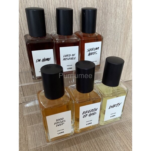 Decant Lush Rentless American Dirty 1000 kisses I'm Home Lord of