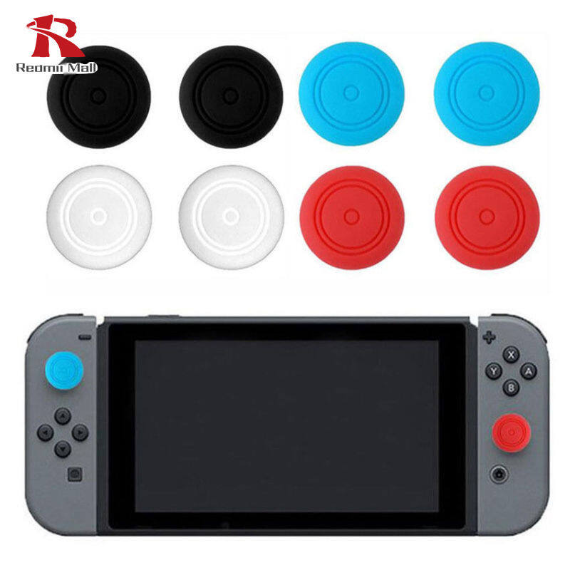 6 Pcs Silicone Thumbstick Thumb Stick Grip Caps Cover for Nintend Switch Joy-Con Controller