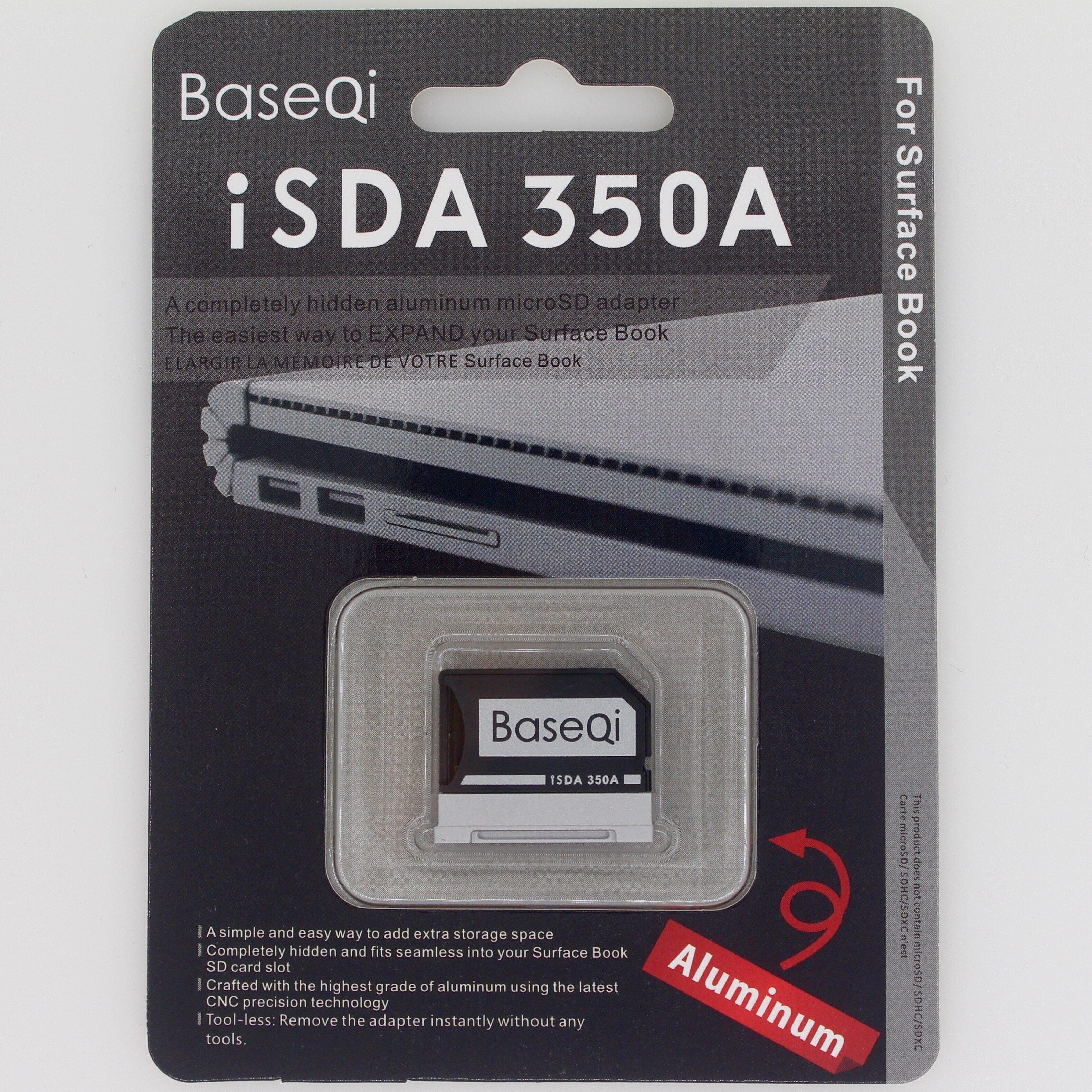 Baseqi cho cuốn sách Microsoft Surface 1/2/3 13.5inch Đầu đọc thẻ 350A minidrive MicroSD Bộ chuyển đổi