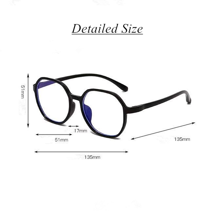 We Flower Gradient Black Frame Blue Light Blocking Clear Lens Glasses for Women Retro Eyewear