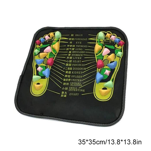 Reflexology Walk Stone Road Foot Massage Mat Acupressure Relax Massage Pad Foot Spa Leg Pain Relief Walk Massager Mat L2