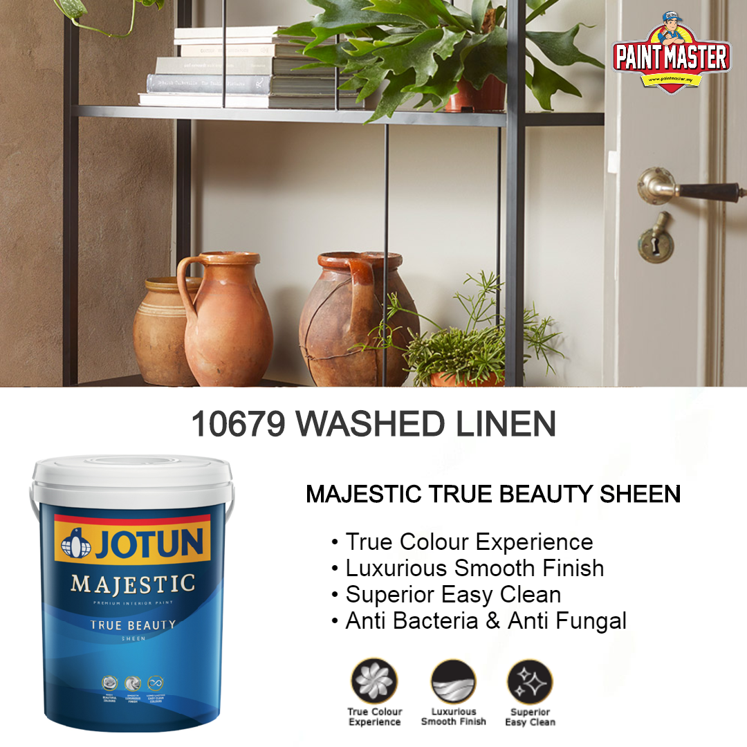 5l Jotun Majestic True Beauty Sheen 10679 Washed Linen Lazada