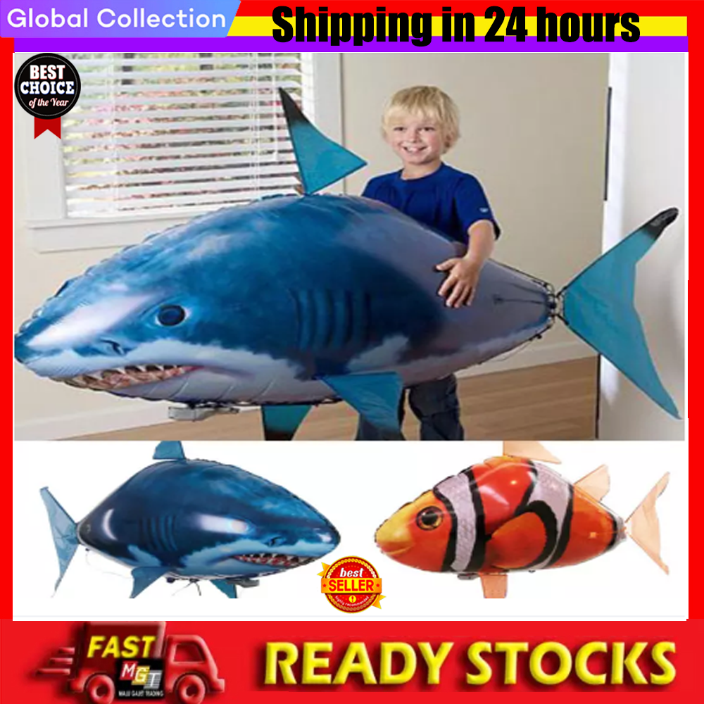 【High Quality+ In Stock】Clown Fish Remote Control Toys Air Swimming Fish RC Animal Toy Infrared