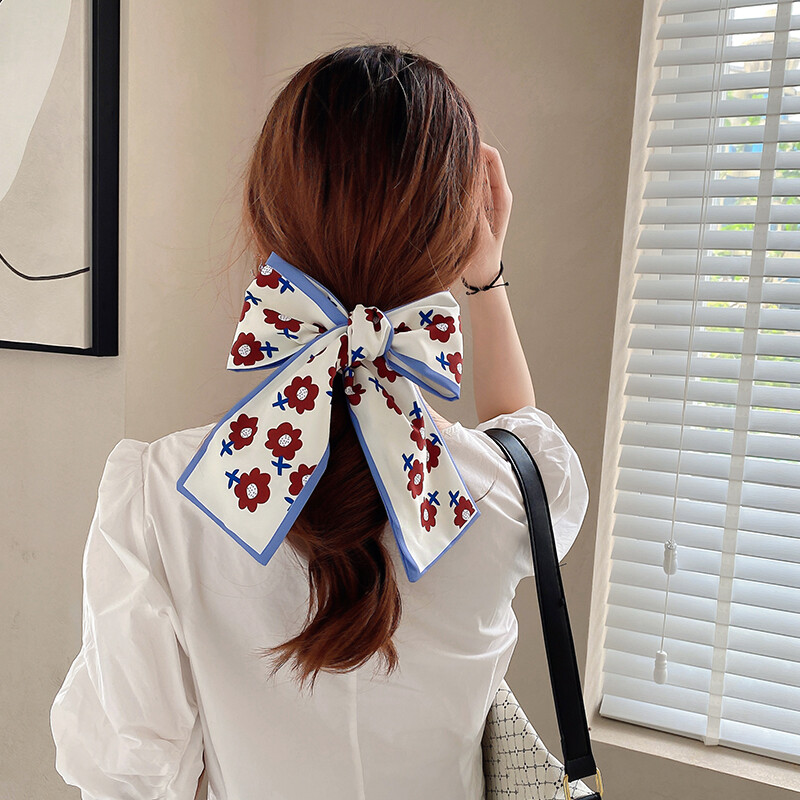 LINDREAM Dây Cột Tóc Lụa Băng Đô buộc tóc Nơ đa năng Phong Cách Hàn Quốc Cho Nữ