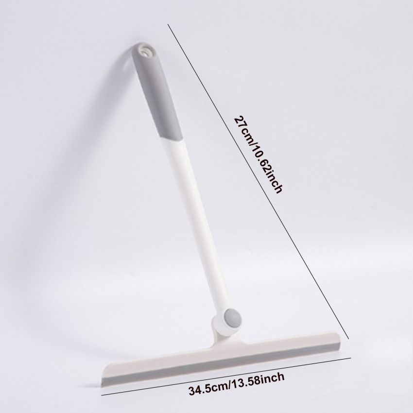 360 Degree Rotatable Shower Squeegee Glass Wiper Scraper Squeegee Cleaner With Silicone Holder Bathroom Mirror Scraper Cleaning