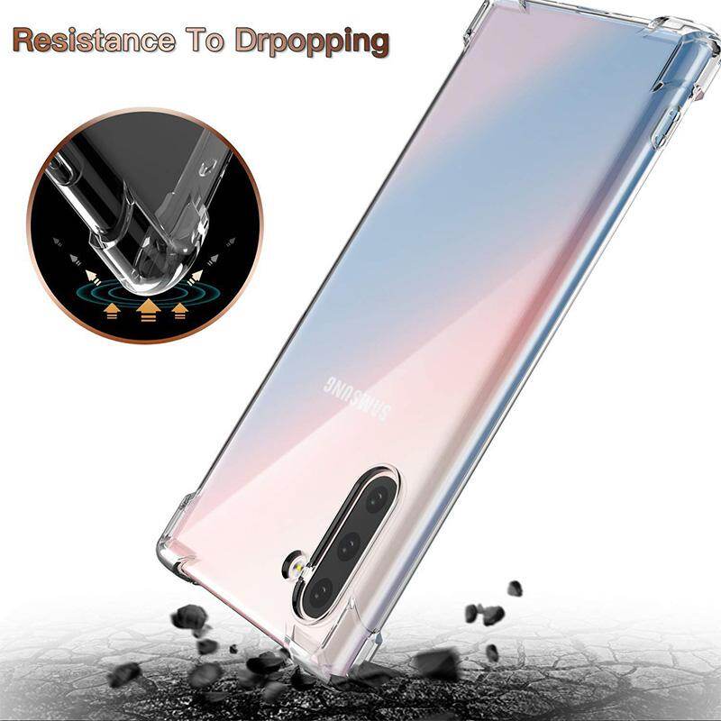 LUOWAN Ốp Lưng Galaxy Note 10 Plus Ốp Mềm TPU Chống Sốc Chống Va Đập Bảo Vệ Mỏng Cho Samsung Galaxy Note 10 Plus (Trong Suốt)