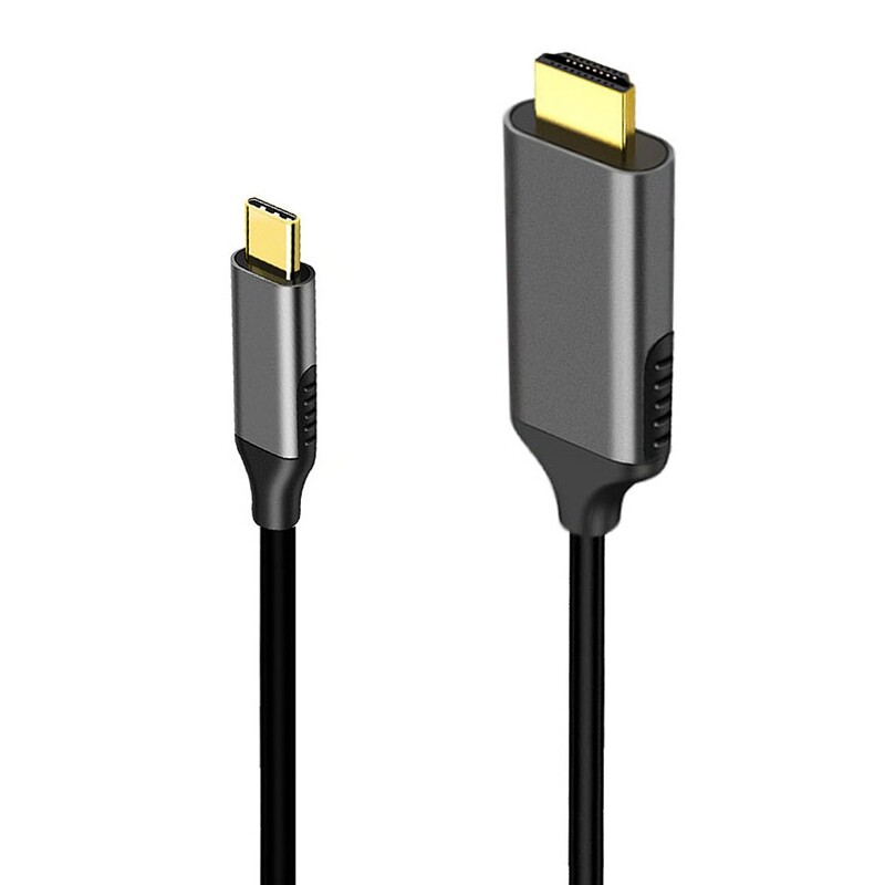 USB C to HDMI Cable Adapter 4K 60Hz Cable Adapter Thunderbolt 3 Compatible for Android Phone MacBook ChromeBook Etc