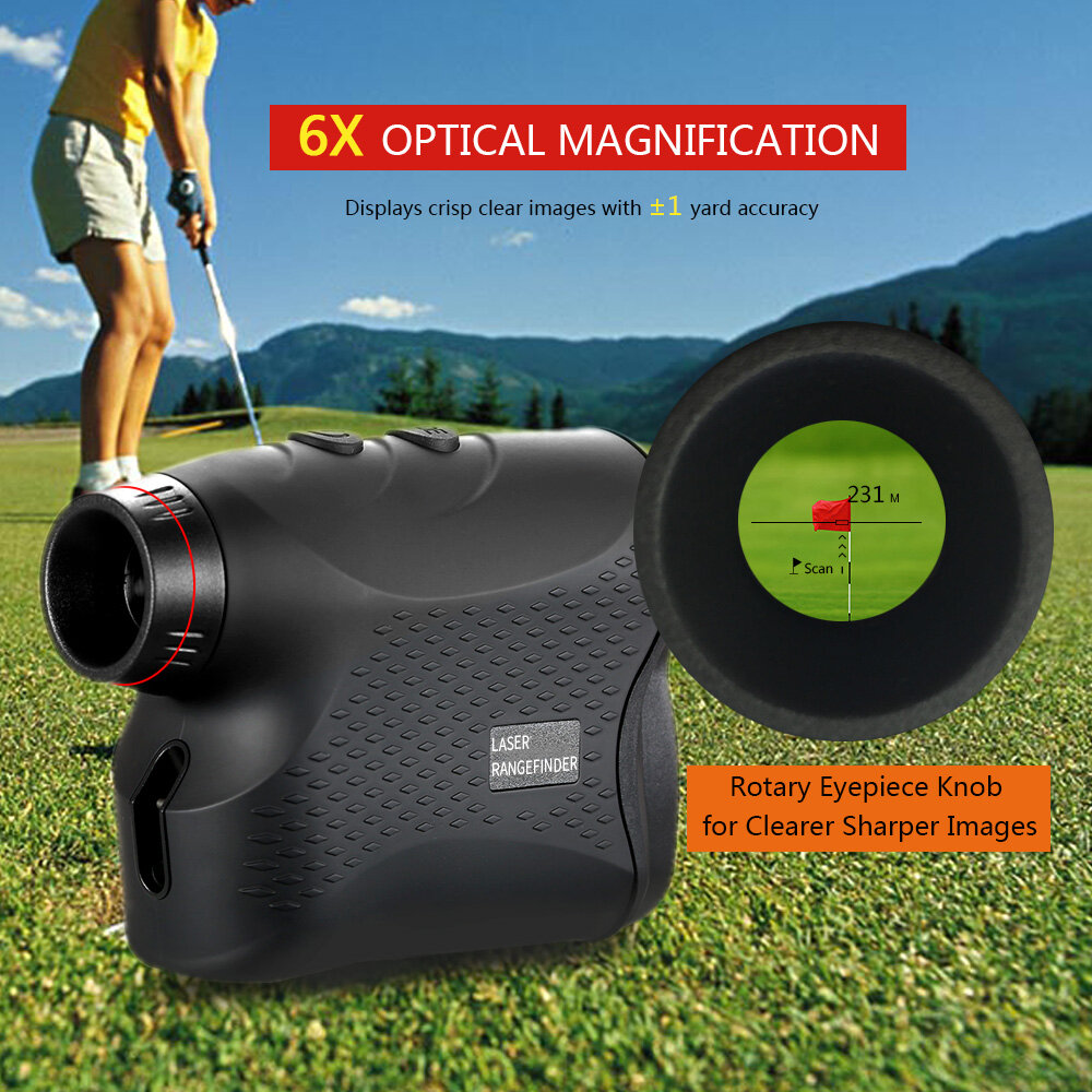 Instruments Máy đo tốc độ thiết bị đo khoảng cách Golf 600m/900m ống nhòm Ống nhòm một mắt đo kỹ thuật số