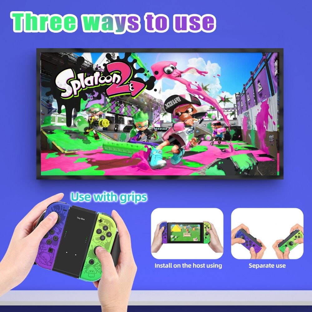 JoyCon Controller Compatible with Nintendo Switch, NS Controllers Joycon Support Dual Vibration/Wake-up Function/Motion Control