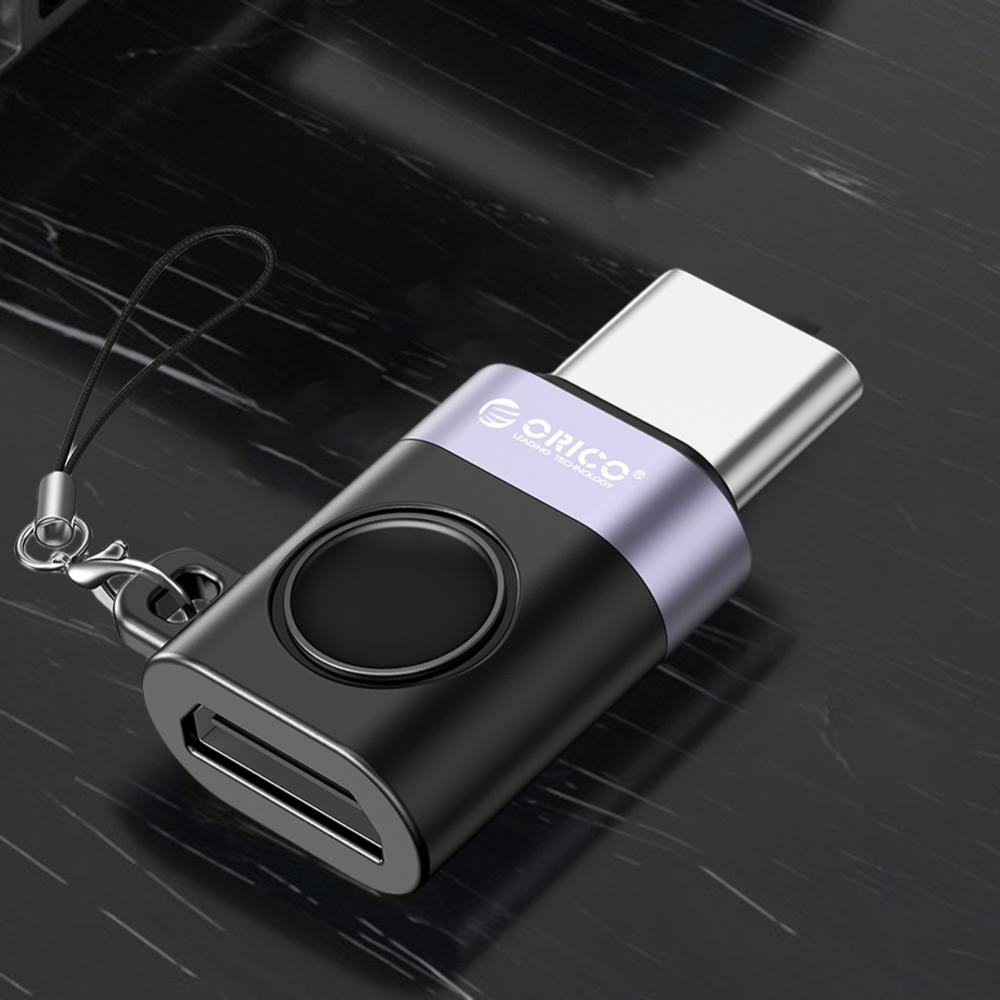 USB-C Data Transfer Converter OTG Transfer Speed 480Mbps Type-C To USB Adapter 22.5W Fast Charging USB C Adapter Connector Aluminum Alloy