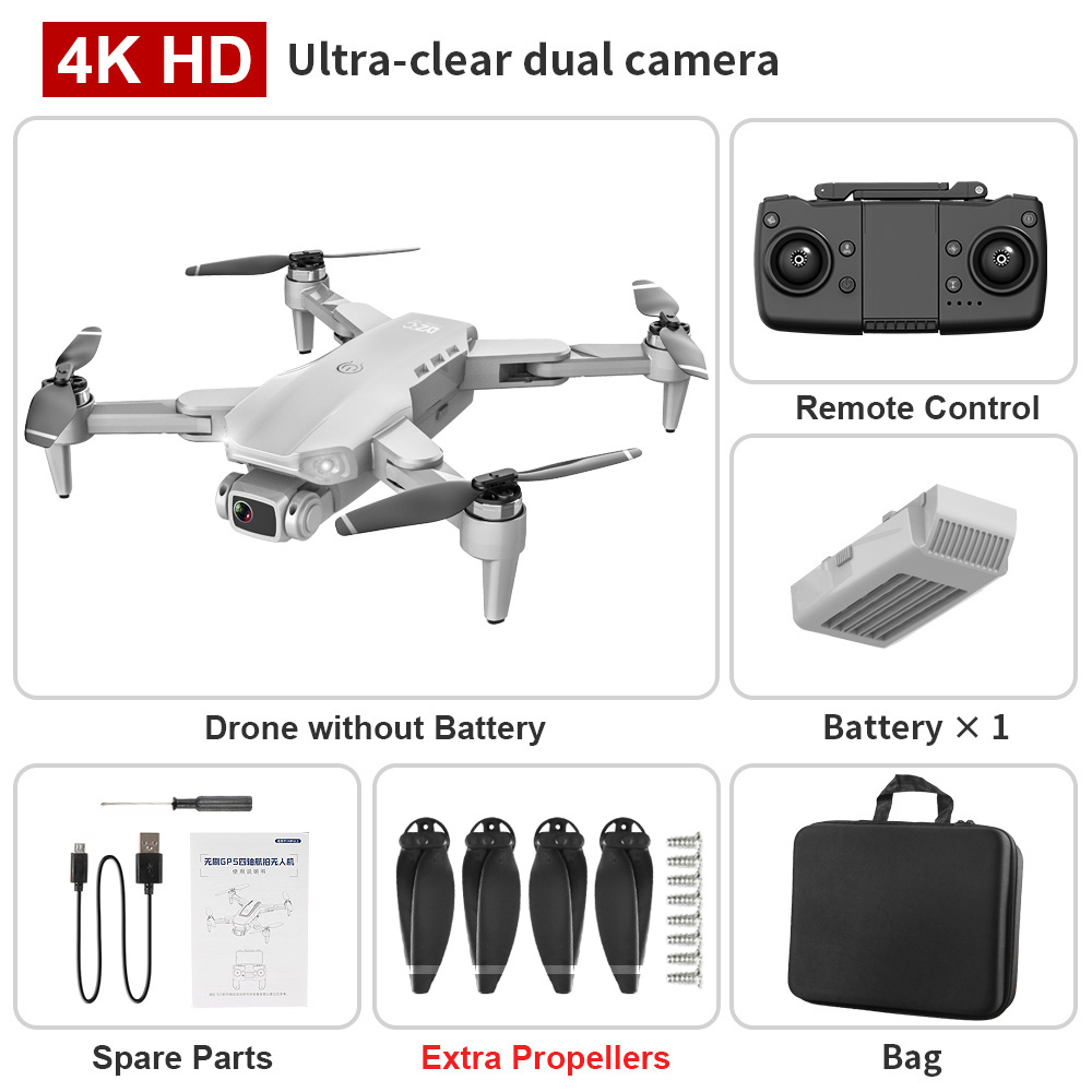 L900 Pro Drone RC 1.2Km Dual Kamera 4K, WIFI FPV 5G GPS Transmisi Waktu  Nyata Motor Tanpa Sikat Jarak SG907 PRO | Lazada Indonesia