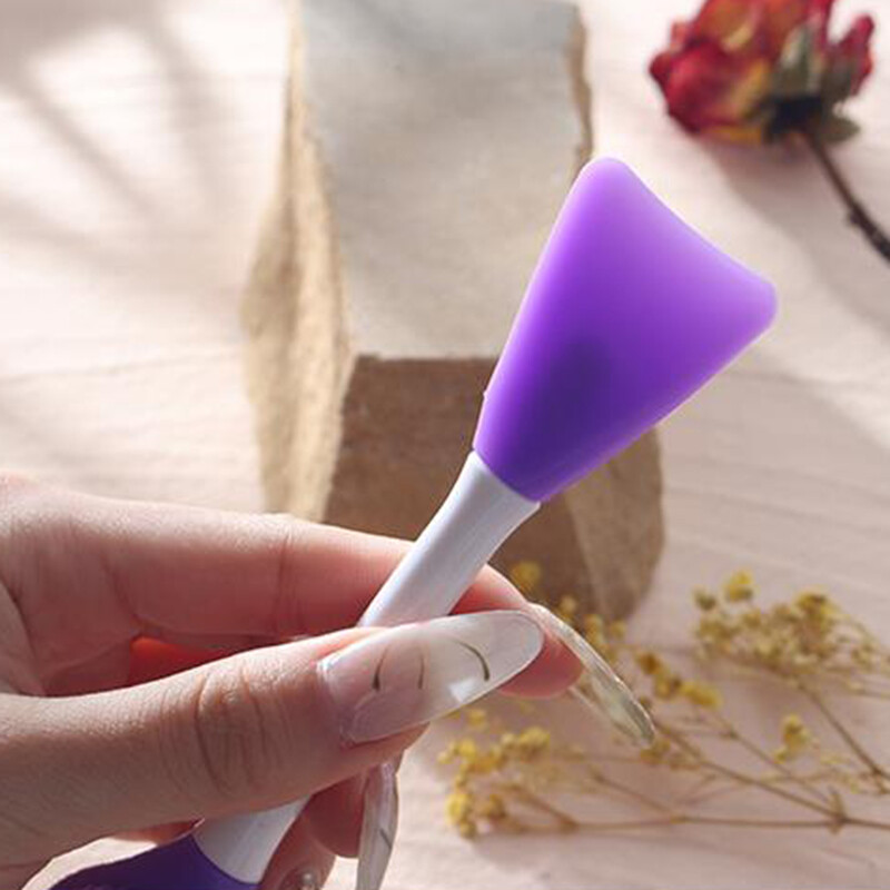 【BeautyMalls】 Cọ Đắp Mặt Nạ Hai Đầu Bằng Silicon Hình Gấu Cọ Rửa Mặt Đa Năng Dụng Cụ Làm Mặt Nạ Dạng Bôi Tự Làm