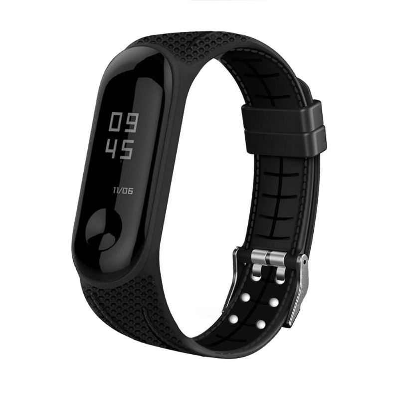 Replacement Honeycomb Silicone Bracelet Watch Band Wrist Strap For xiaomi Mi Band 3 4 Accessories