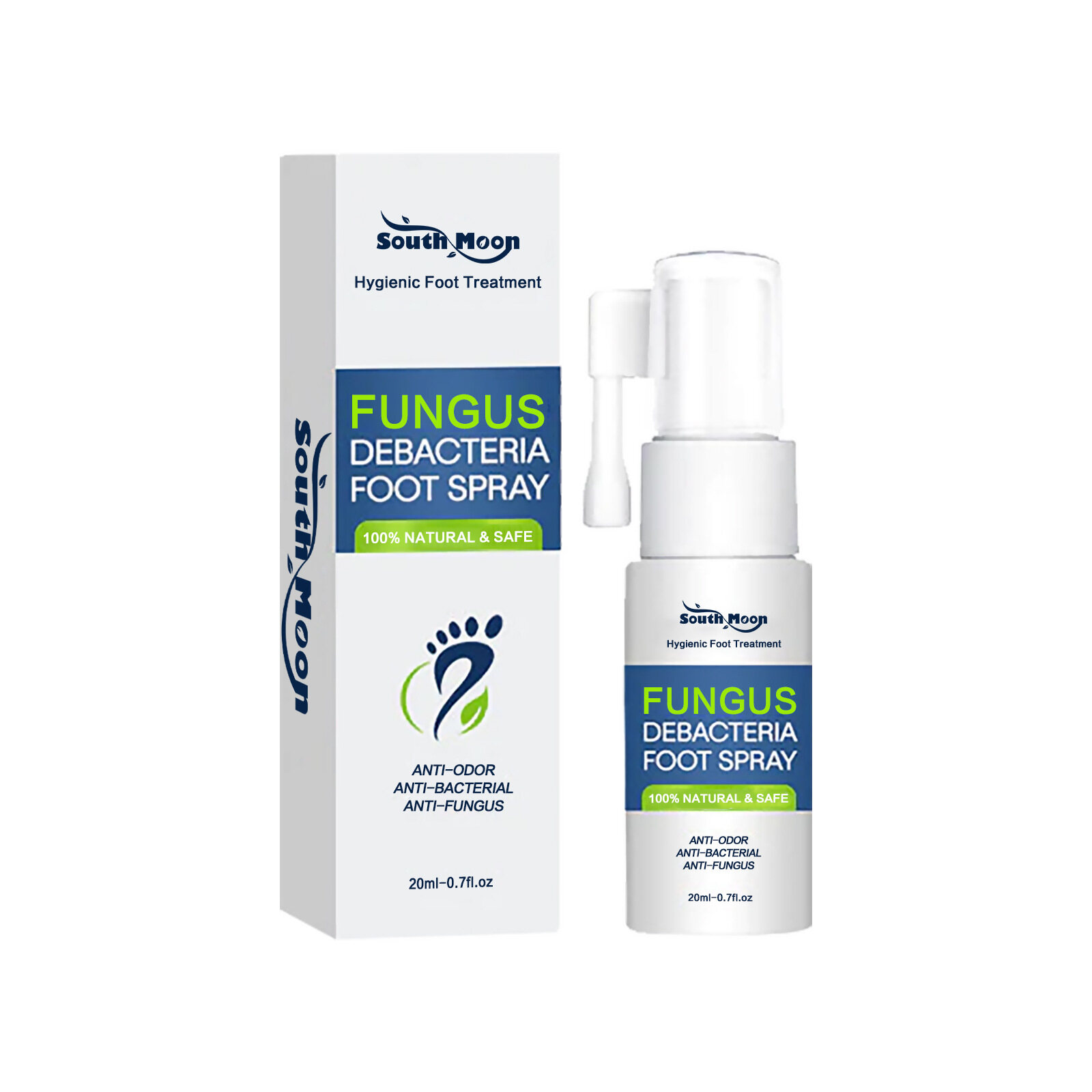 South Moon Anti-Fungal Foot Spray Foot Odor Beriberi Remove Blister Sweating Cuticles Moisturizing Repair Nails Itching Feet Care Liquid Anti Fungal Athlete Sterilize Toe Paronychia Foot Paronychia Onychomycosis Anti Bacterial Foot Repair
