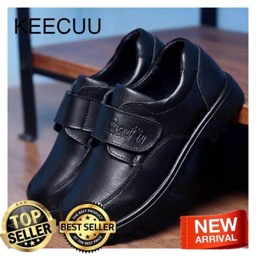 KEECUU Da Thật Chính Hãng Da Giày Trẻ Em cho Bé Trai Đầm Màu Đen Cưới Oxford Trường Giày Trẻ Em Casual, Học Sinh Mộc Mạch Trà giá rẻ
