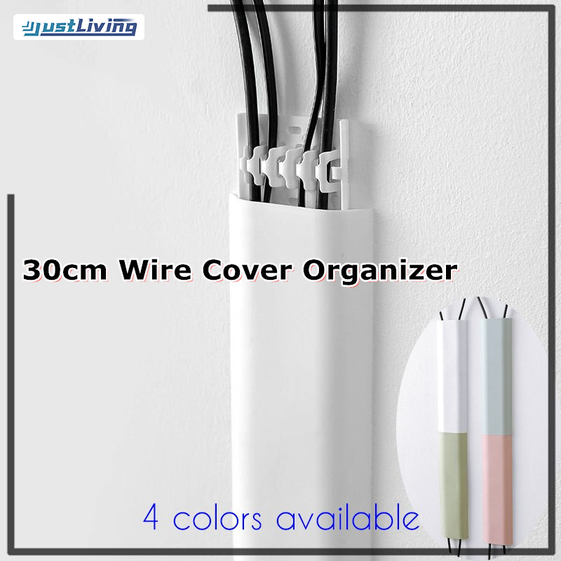 JustLiving 30cm Wire Cover Organizer Wall Cable Duct Channel For Wire