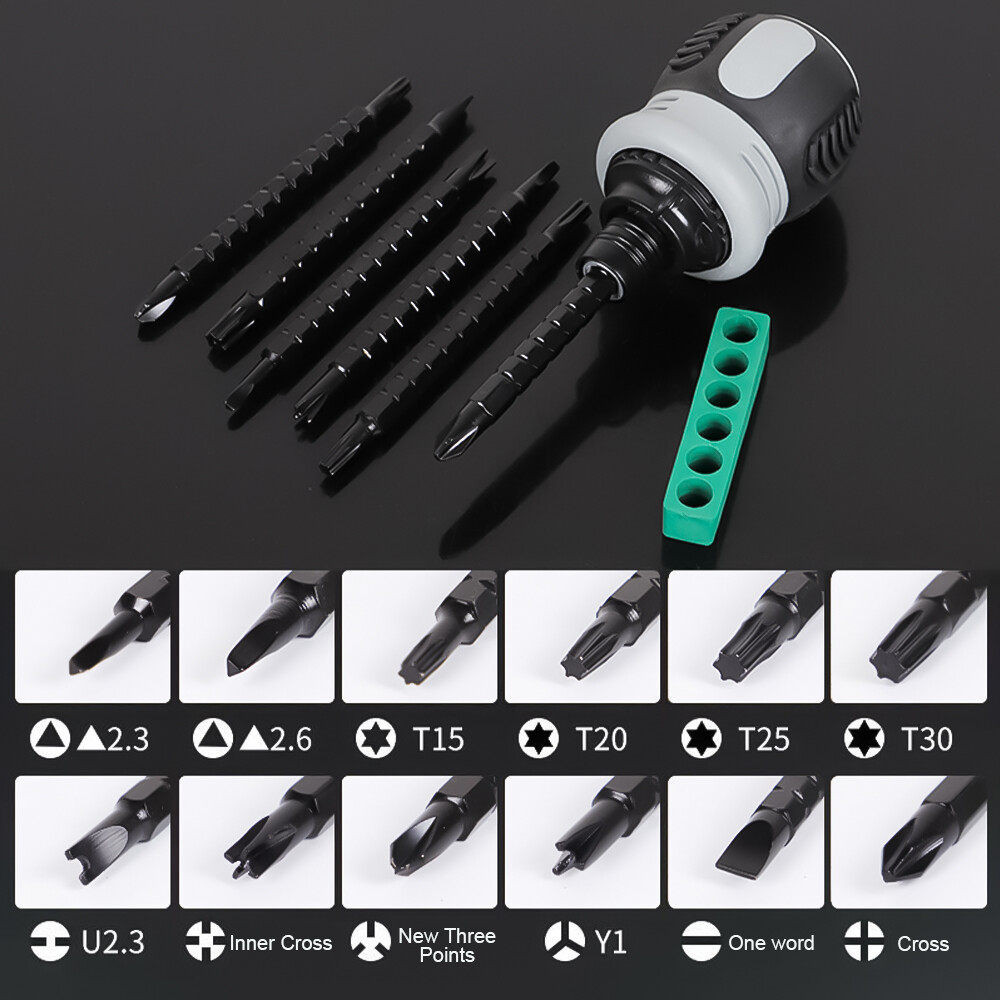 Ratchet Dual-purpose Screwdriver Set Multi-function Screwdriver Head Combination Mini Screwdriver Telescopic Combination