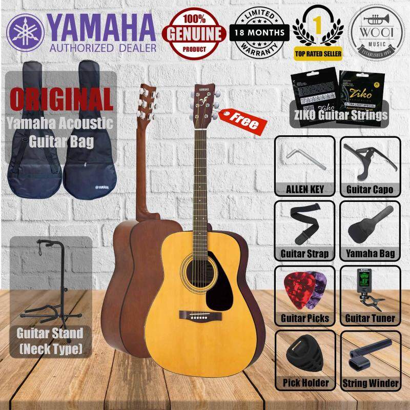 Yamaha F310 Acoustic Guitar 41 (F-310) (FREE Yamaha bag, Tuner, Capo, Strap, Pick x 2, Ziko Strings, Pick Holder, String Winder, GS002 Neck type guitar stand) Malaysia