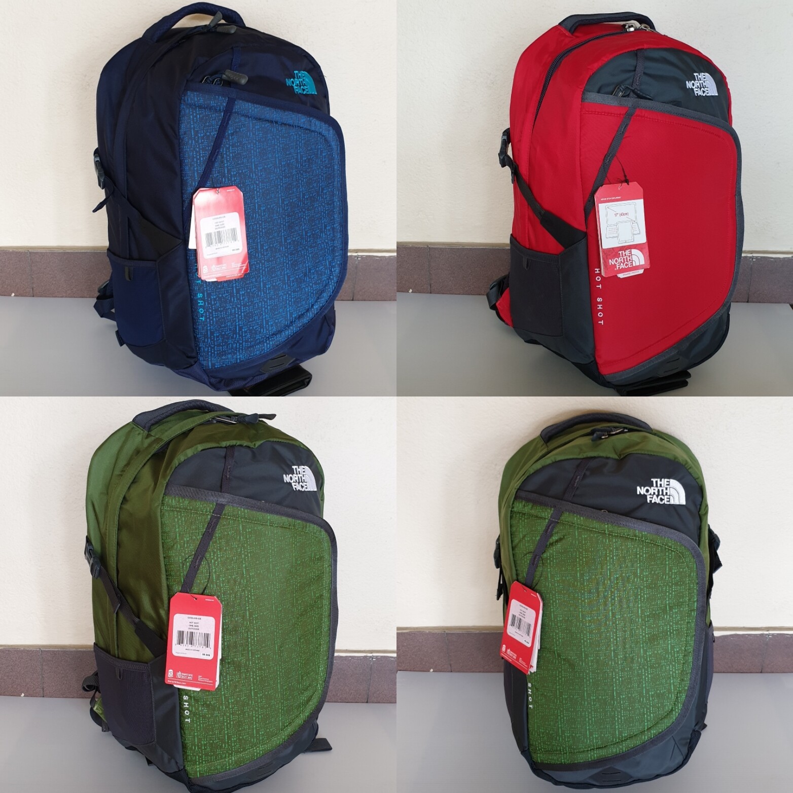 The North Face Hot Shot Laptop Backpack Office Used School Bag Lazada