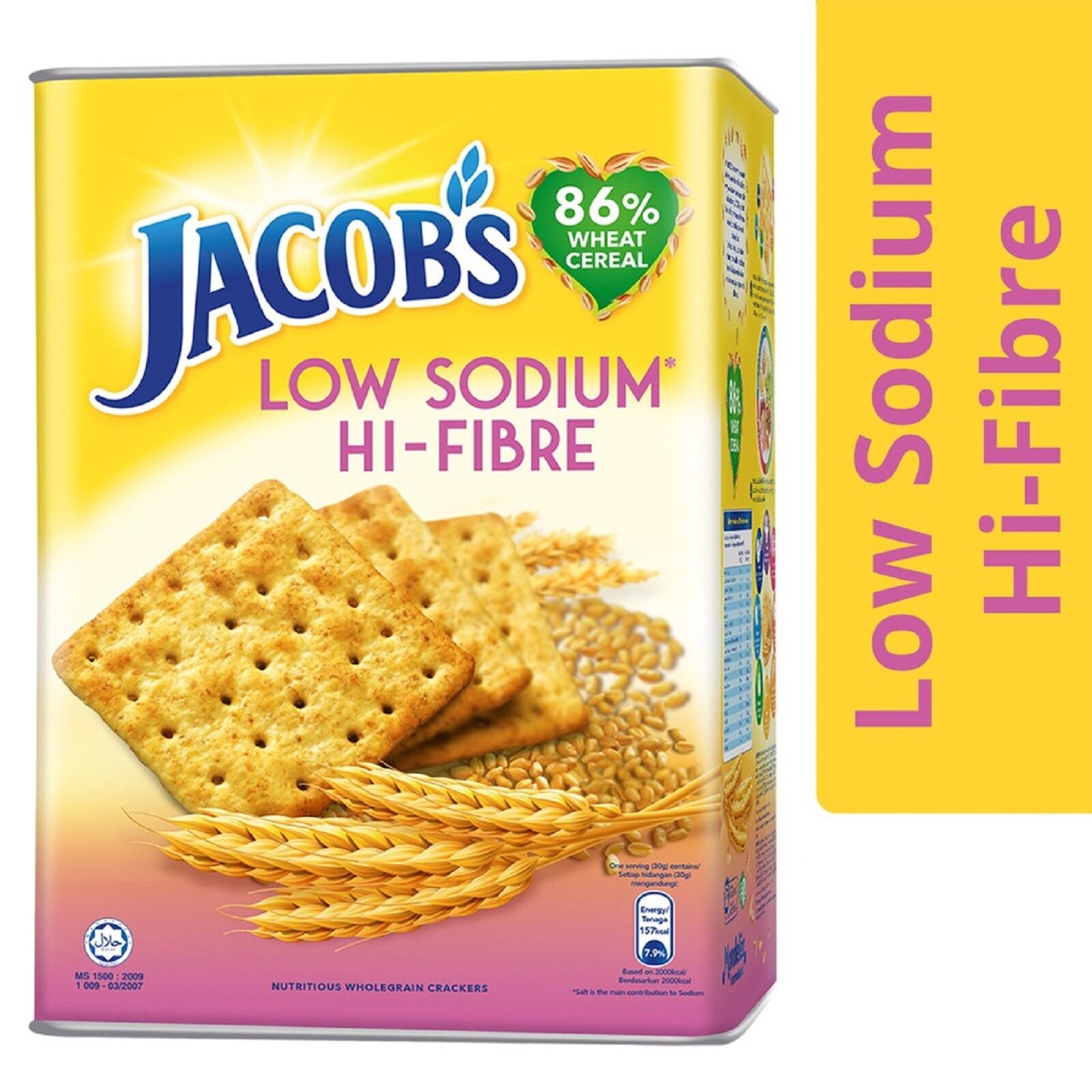 Jacob's LowSodium HiFibre Wheat Cracker 600g Lazada