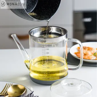 Monazone Multifunctional Glass Oil Separator With Filter Mesh