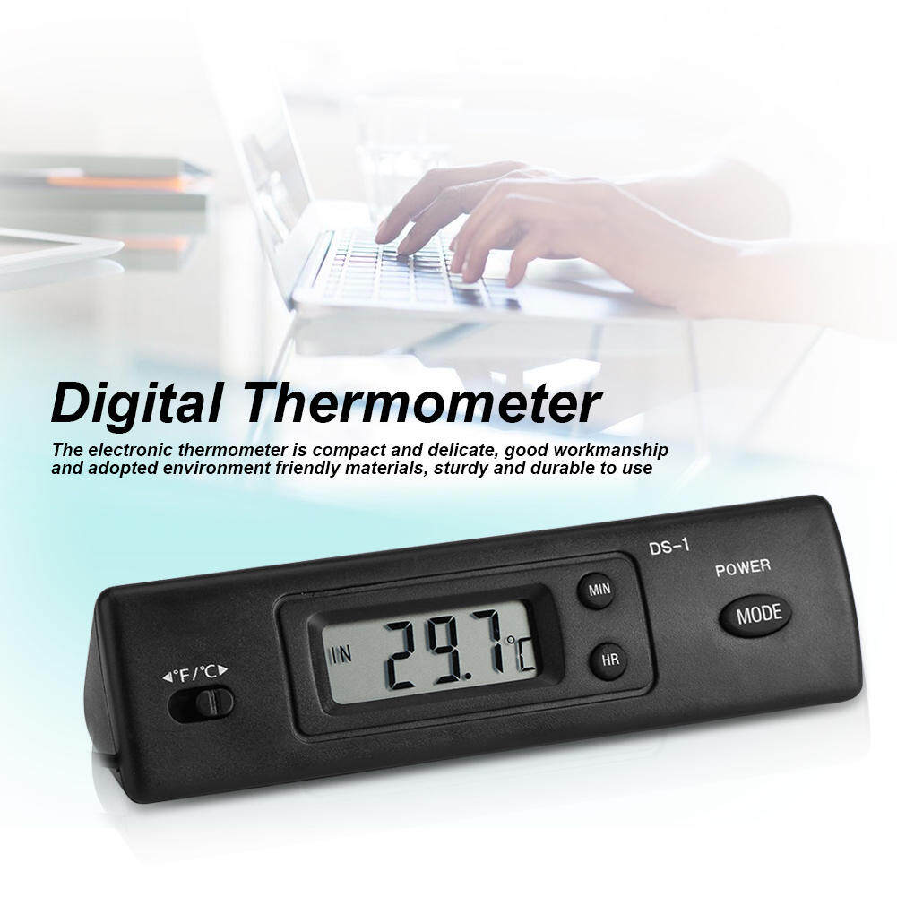 qianmei(Ready Stock+Shipping in 24 hours)Electronic LCD Digital Temperature Meter Thermometer Probe Sensor Wired for Refrigerator